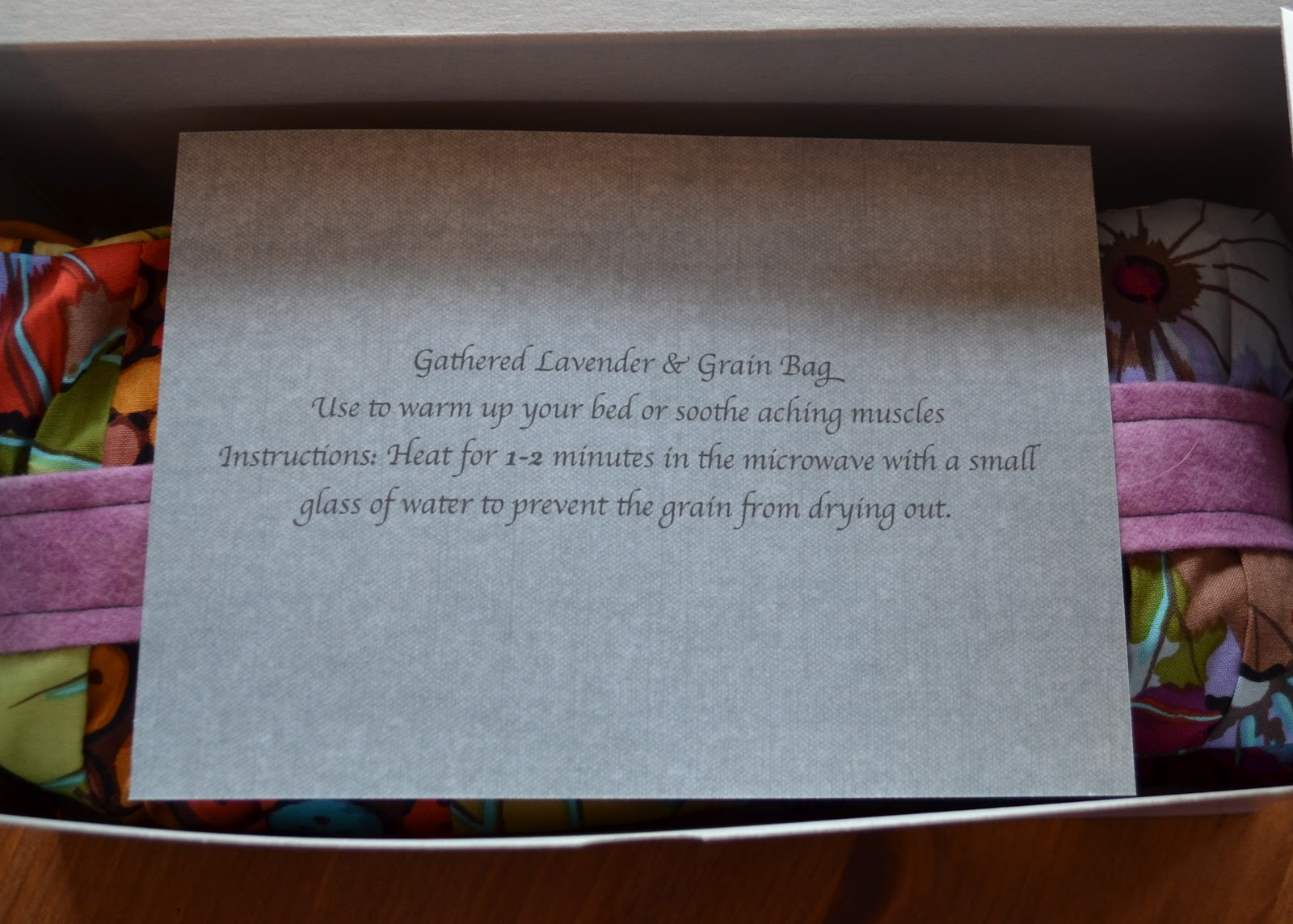 The Domestic Doozie Gathered Lavender & Grain Heating Bag Tutorial