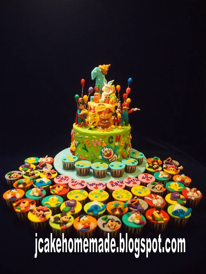 Jcakehomemade: Cartoon birthday cake