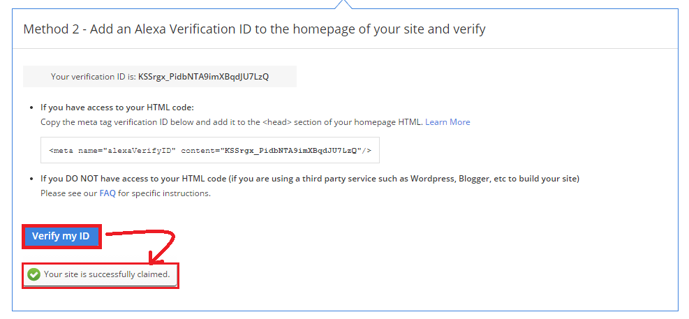 Cara Claim atau Verifikasi Blog di Alexa Terbaru Cara Claim atau Verifikasi Blog di Alexa Terbaru