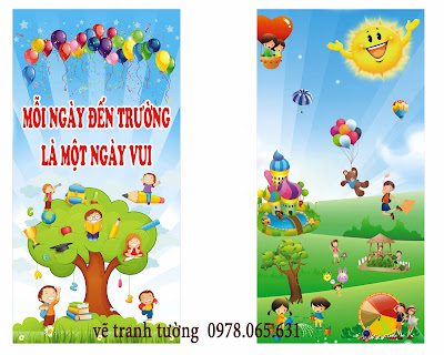 vẽ tranh tường mầm non,mẫu giáo vẽ tranh tường mầm non ,tranh tường mẫu giáo đẹp