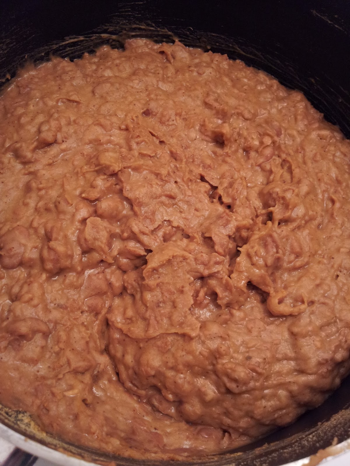 COVERED IN BACON Refried Beans