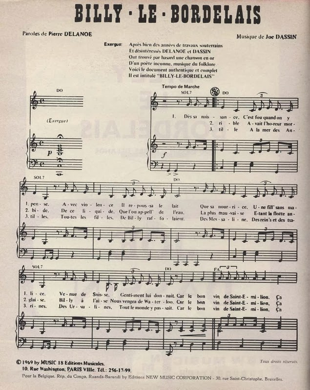 ecouter billy bordelais joe dassin ecouter billy bordelais joe dassin