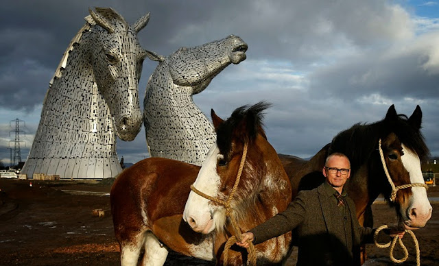 The Kelpies: los caballos gigantes de Falkirk, Escocia