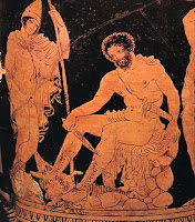 La Odisea es el poema del retorno a la tierra natal, relata las dificultades que presentaba la vida marítima. Se cuentan las arriesgadas aventuras del rey de Itaca, Odiseo o Ulises La Odisea es el poema del retorno a la tierra natal, relata las dificultades que presentaba la vida marítima. Se cuentan las arriesgadas aventuras del rey de Itaca, Odiseo o Ulises