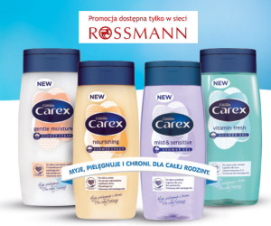 Promocja Carex w drogeriach Rossmann - 6000 żeli pod prysznic Carex czeka Konkurs