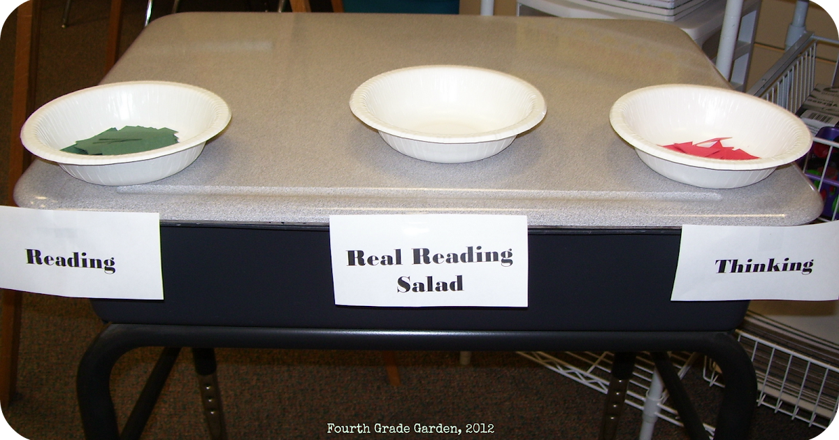 Elementary School Garden: Real Reading Salad