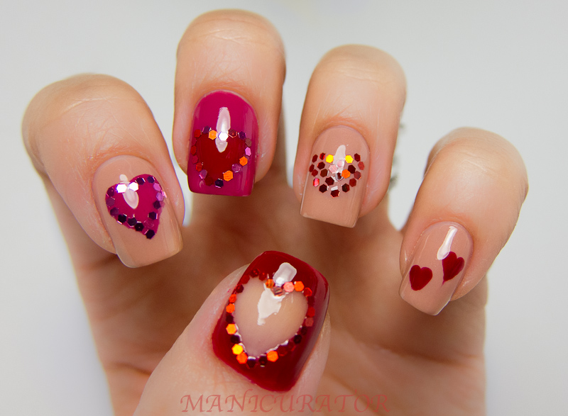 heart on nails