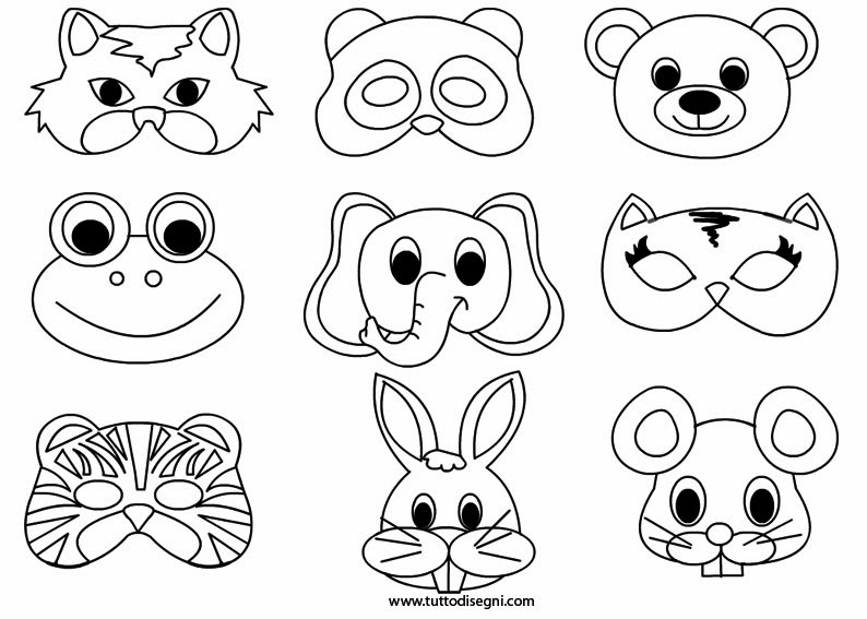 Disegni Di Maschere Di Carnevale Da Stampare E Colorare