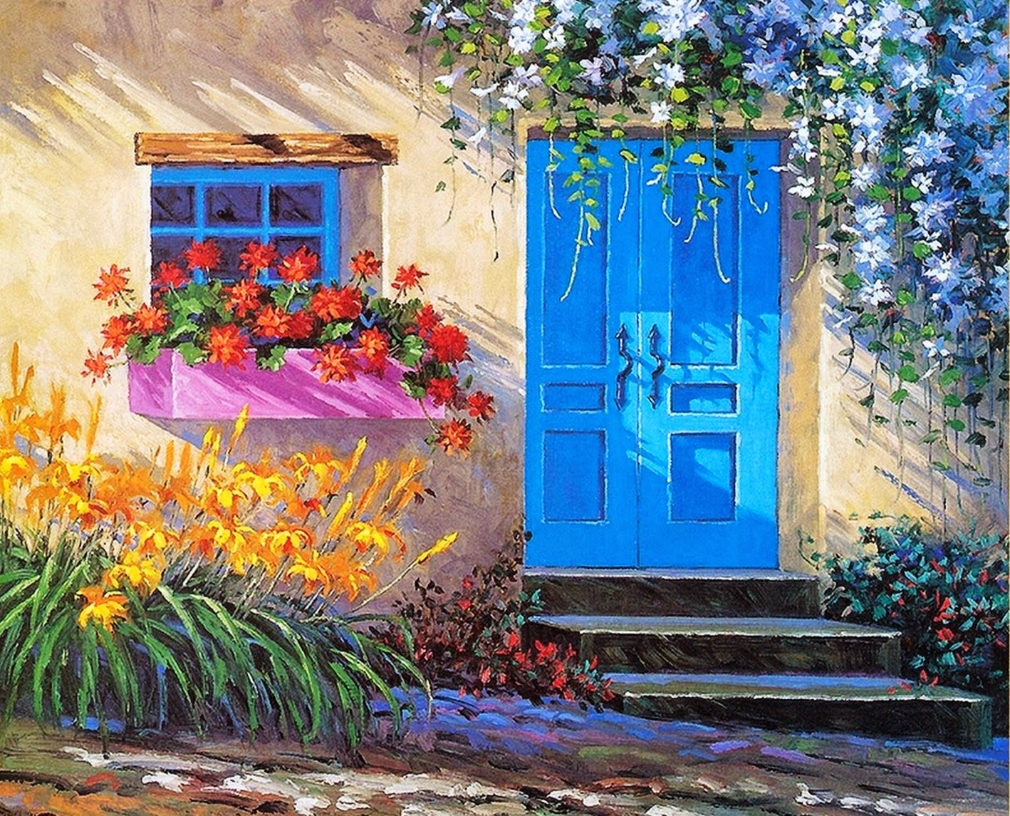 pinturas-paisajes-y-flores-con-espátula paisajes-y-flores-con-espátula