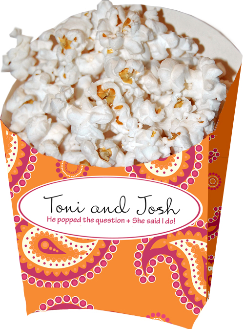 a craft a day wedding dessert table popcorn box