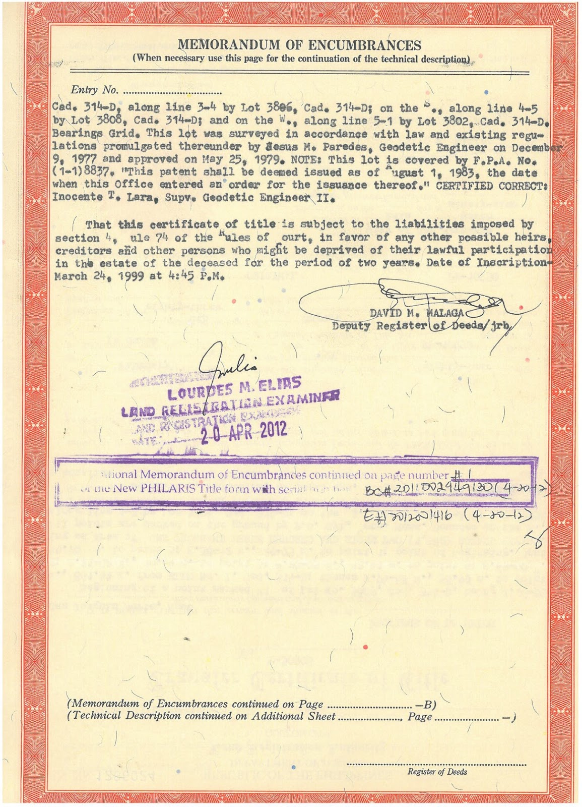 Certificate of title to land: sample, photo. Duplicate land title certificate 51 Certificate of title to land: sample, photo. Duplicate land title certificate 48