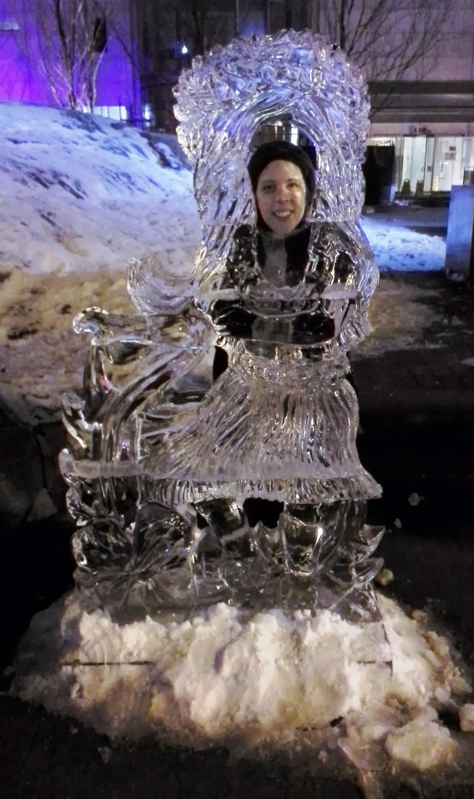 Ice Sculptures from Bloor-Yorkville Ice Fest 2014, Toronto Culture Melanie.Ps Blogger The Purple Scarf