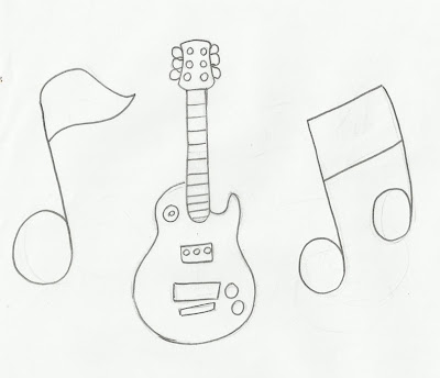 desenho de guitarra para colorir center gifs e desenhos center