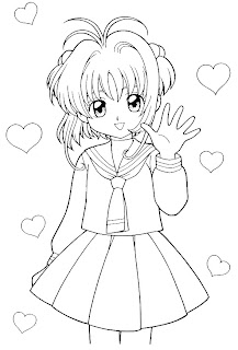 sakura coloring pages, free coloring pages