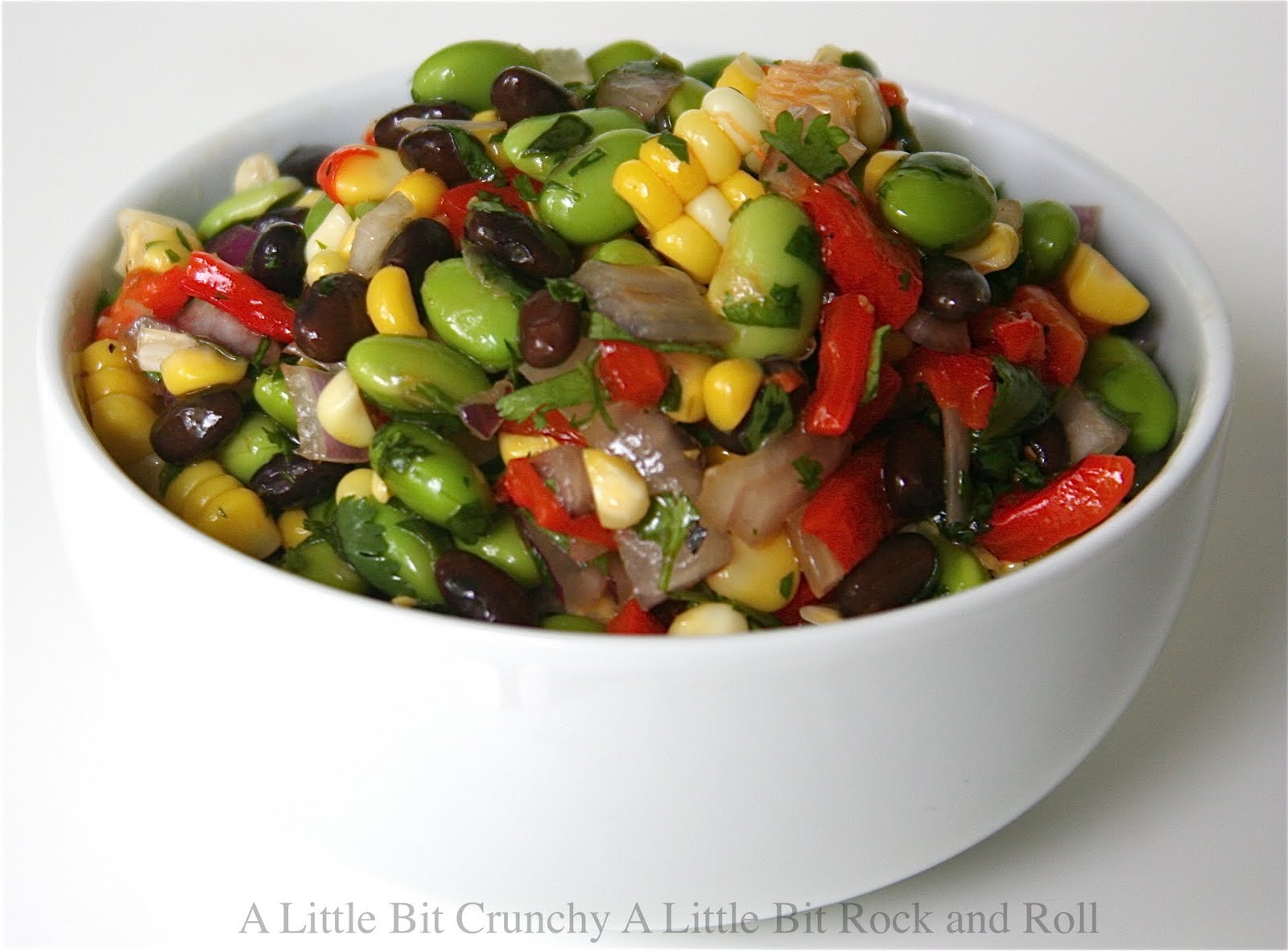 A Little Bit Crunchy A Little Bit Rock and Roll Corn, Edamame, Black