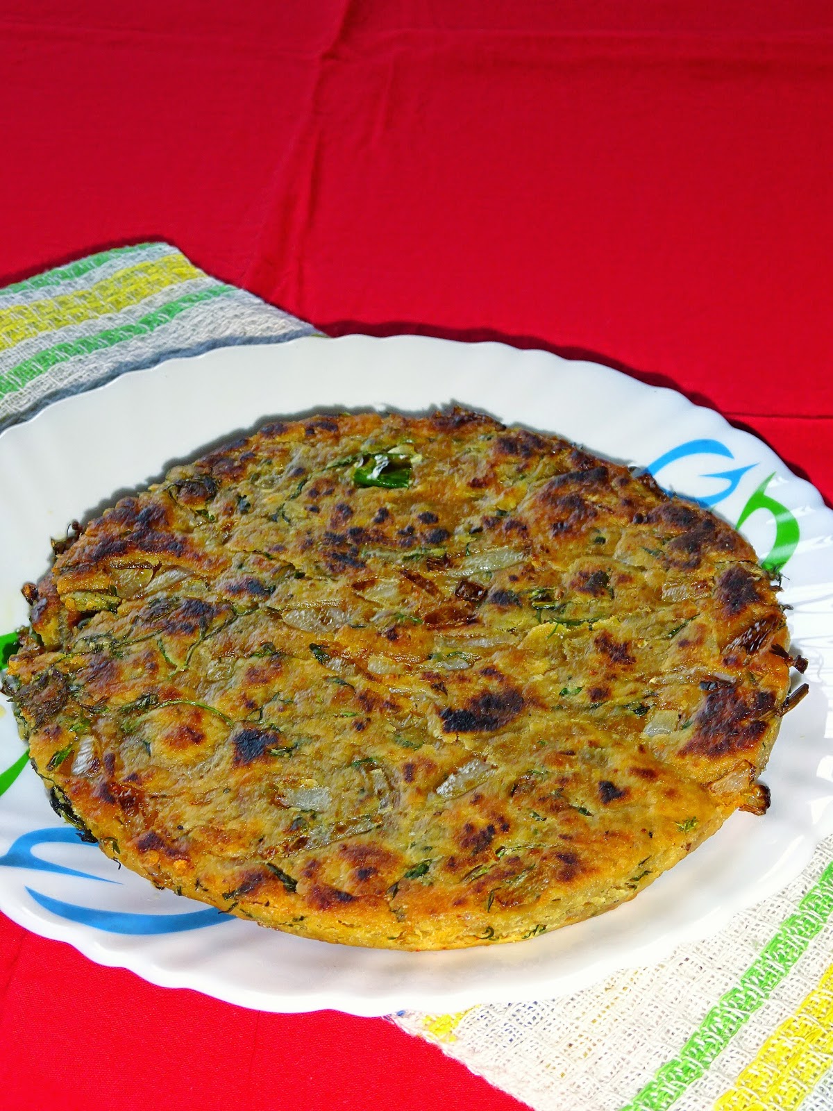 Veg Indian Good Food Recipes..: Sindhi Koki Recipe (Piyaz Ki Roti)