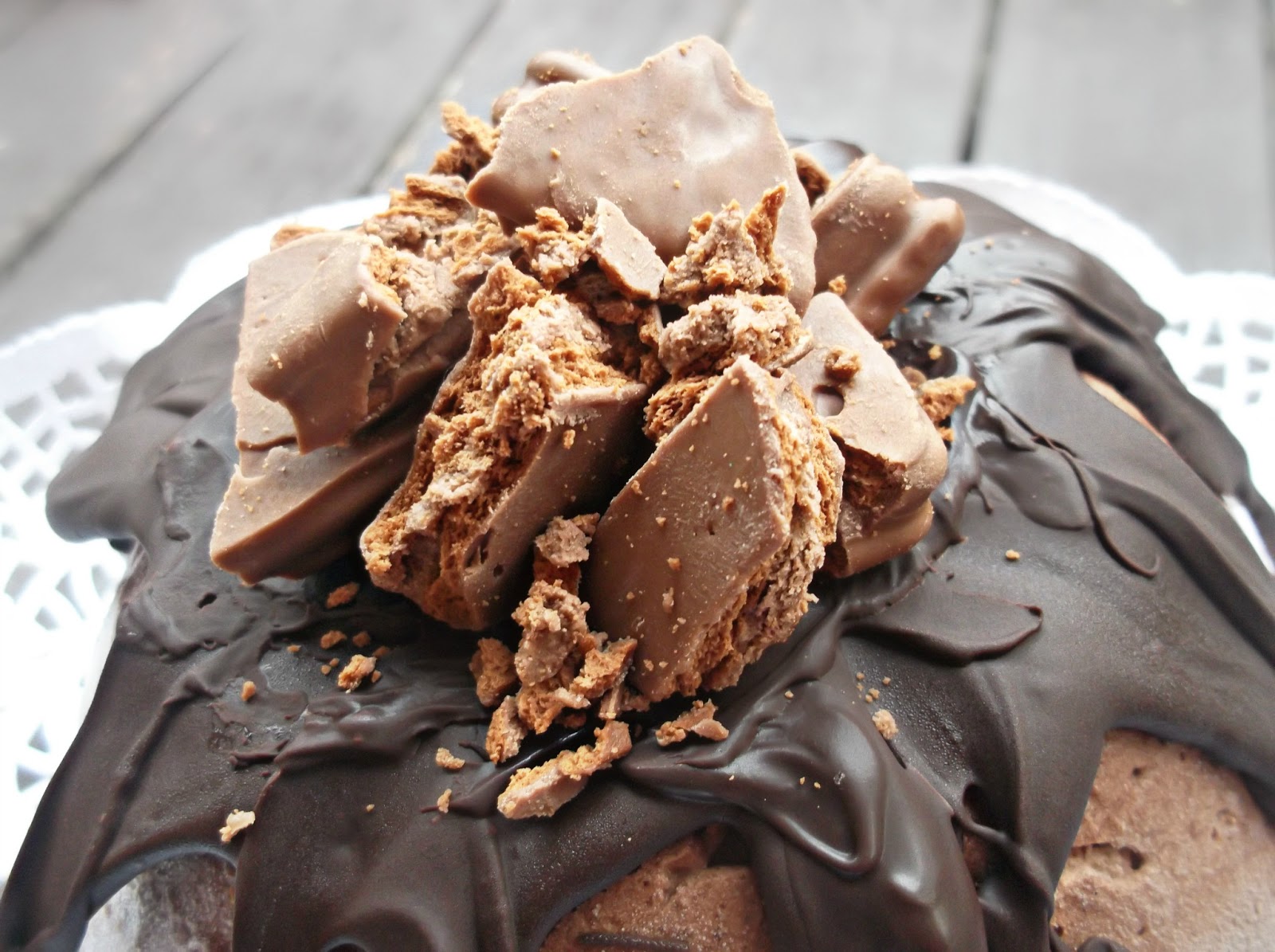 Lick The Spoon Choc Malt Tim Tam Ice Cream Bombe