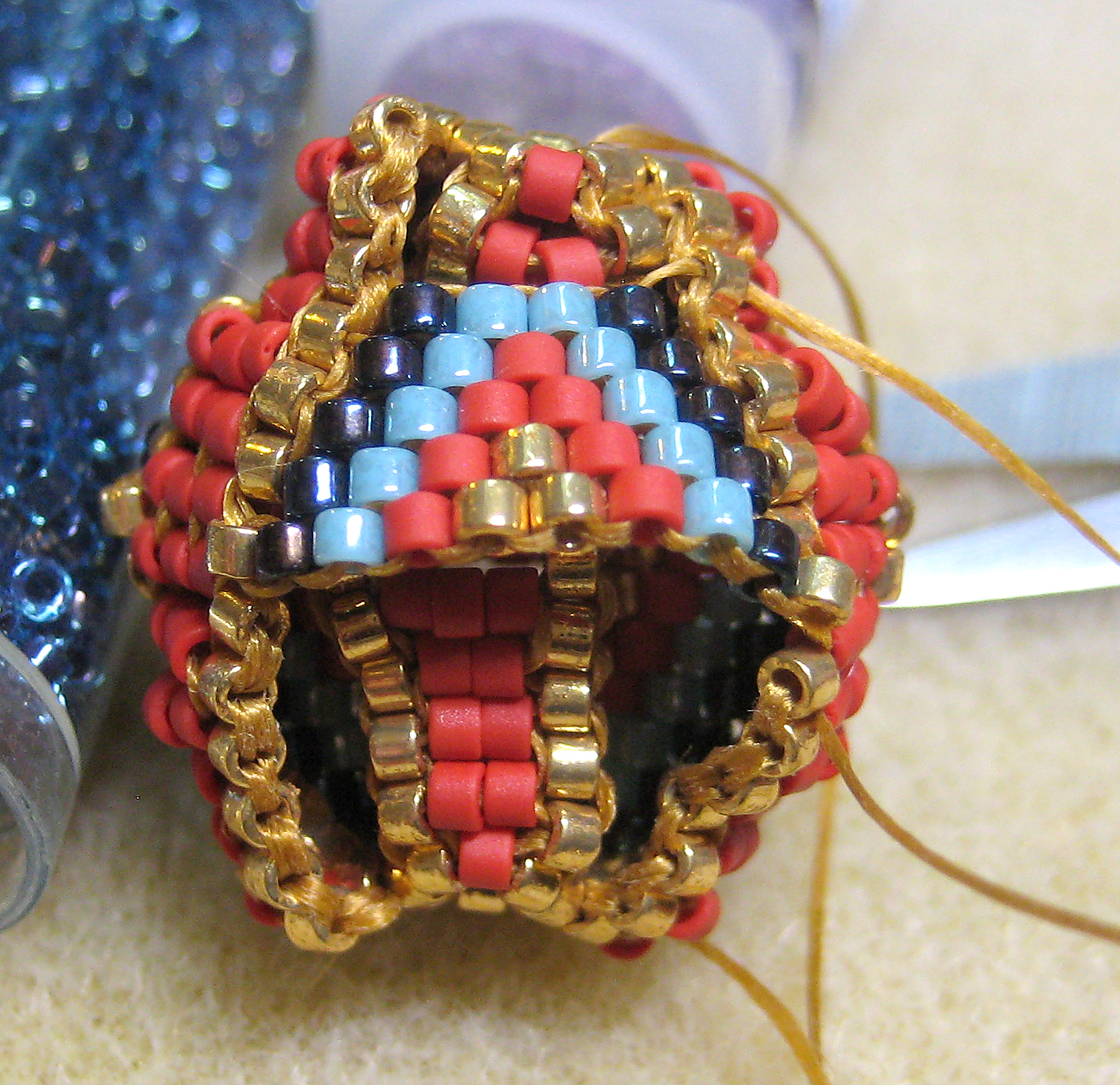 Riverlea Beads The "Lard 'Tunderin Jesus" Bead