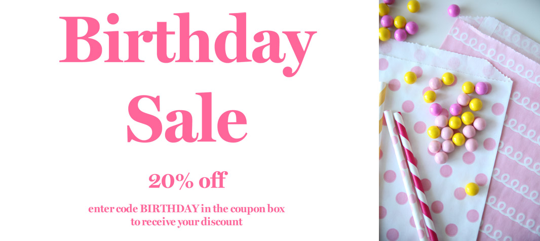 First Birthday Giveaway and Sale