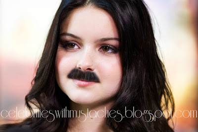 Ariel Winter, aka Alex from Modern Family with a mustache Ariel Winter, aka Alex from Modern Family with a mustache