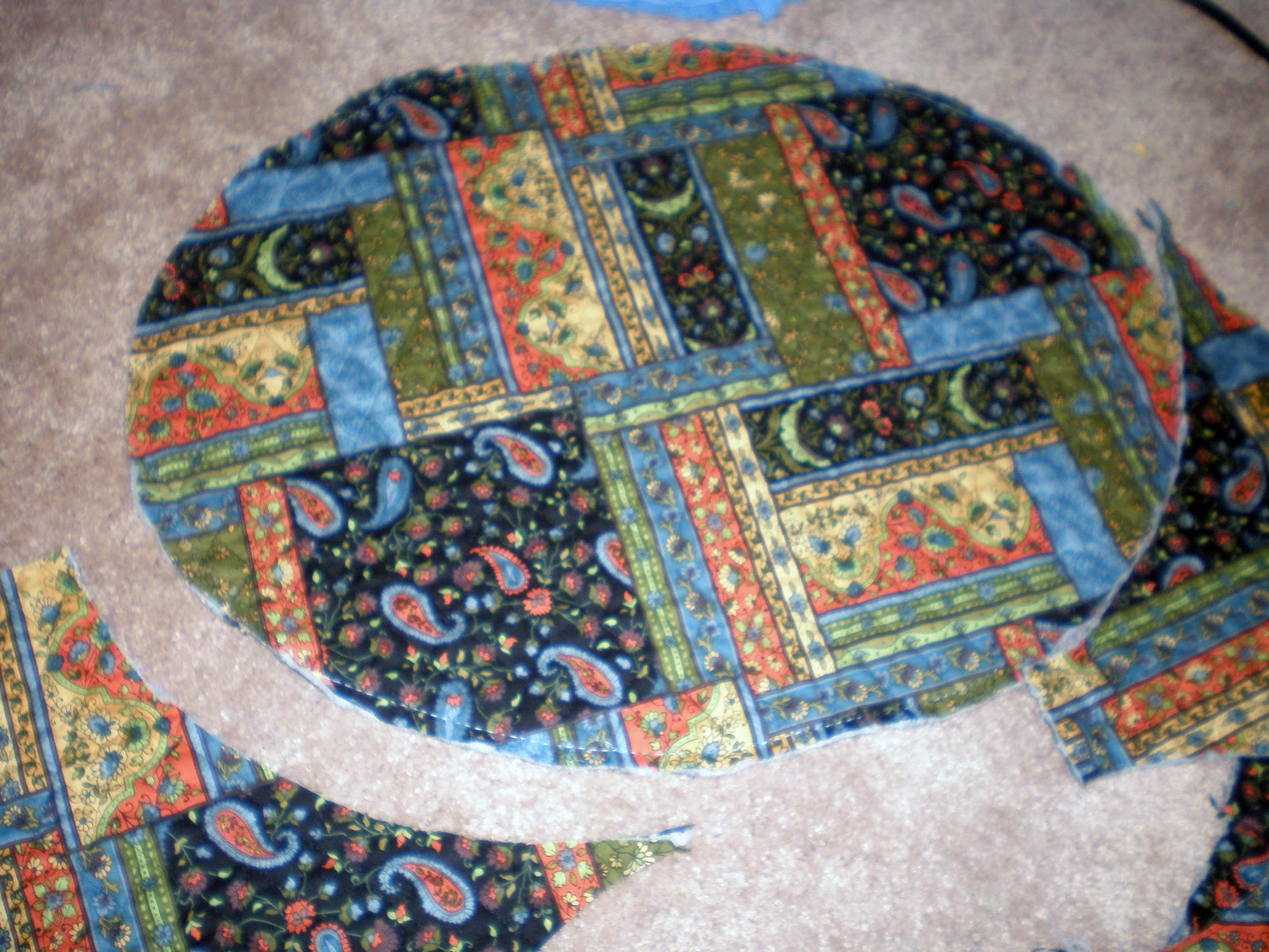 Sew The Line Ruffled and Quilted Place Mat Tutorial