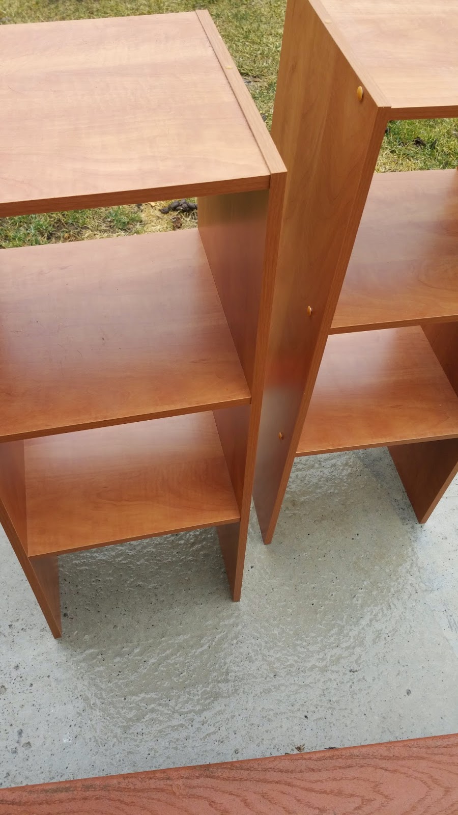 Upcycled Laminate into Media Center and Desk Redo It Yourself