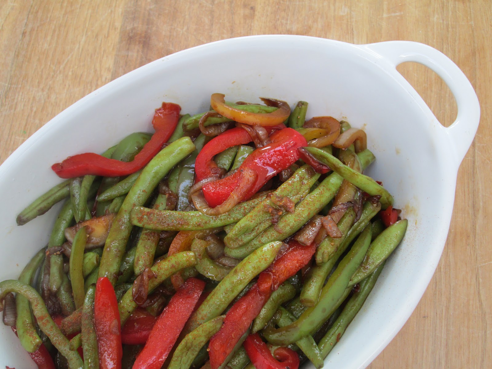 Boontjes met paprika!