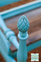 What A Difference Glaze Makes To Turquoise Paint By Perfect Pickins - Featured On Furniture Flippin'