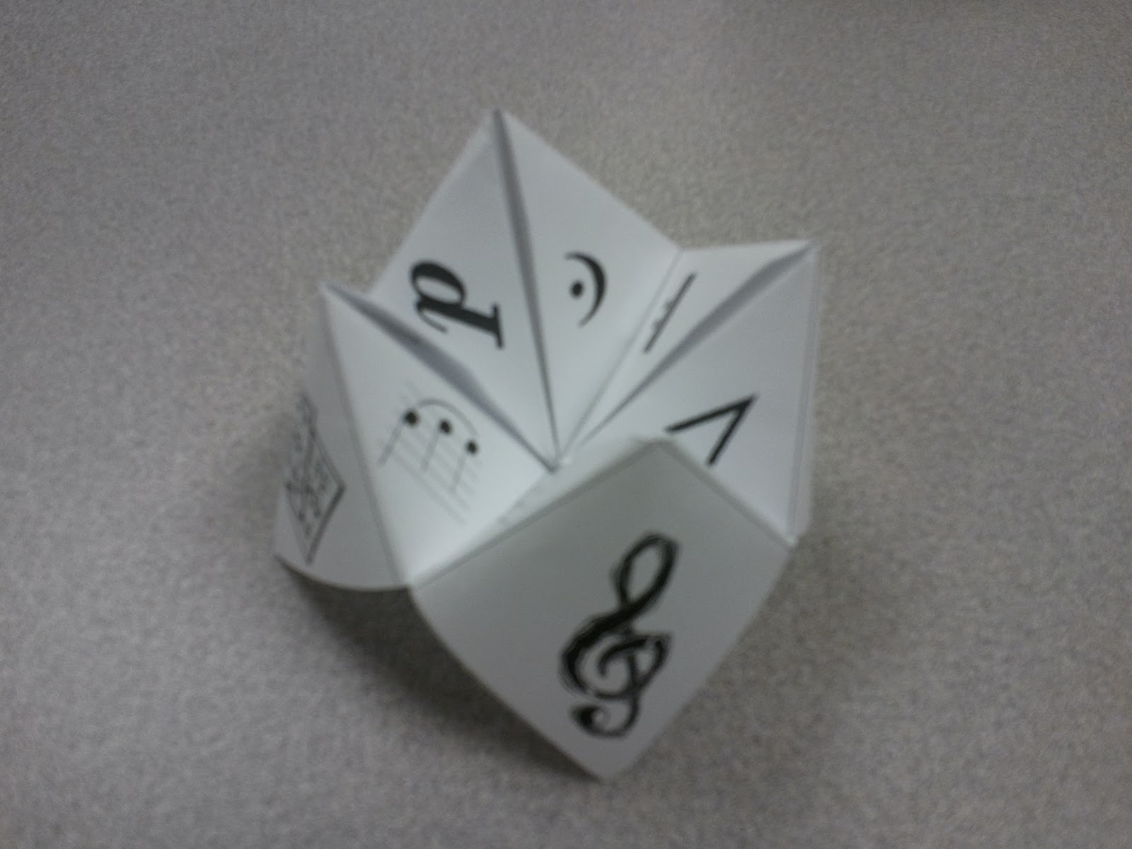 We Music HSES! ♫ Musical Terms Fortune Teller