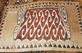 Lukisan Kulit Kayu Kombouw Sentani