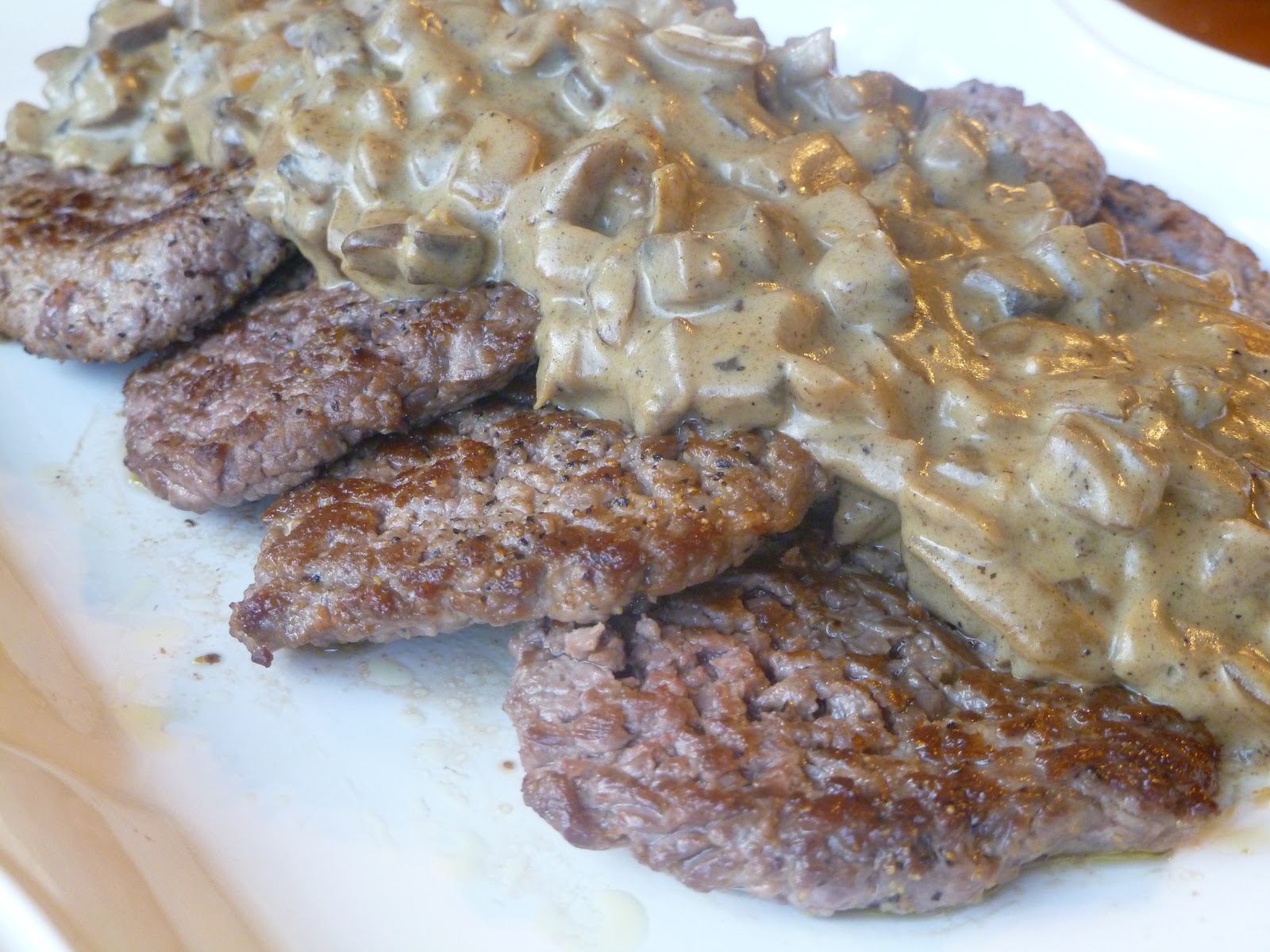 Pan Seared Cubed Steak with Mushroom Sage “Cream” Sauce (grain free, gluten free, dairy free)