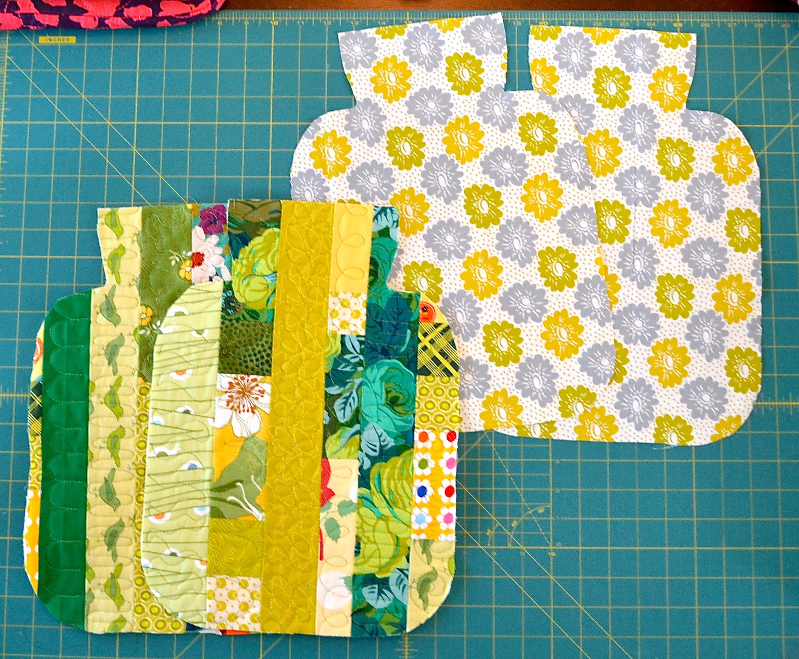 On the Windy Side How to make a quilted hot water bottle cover a