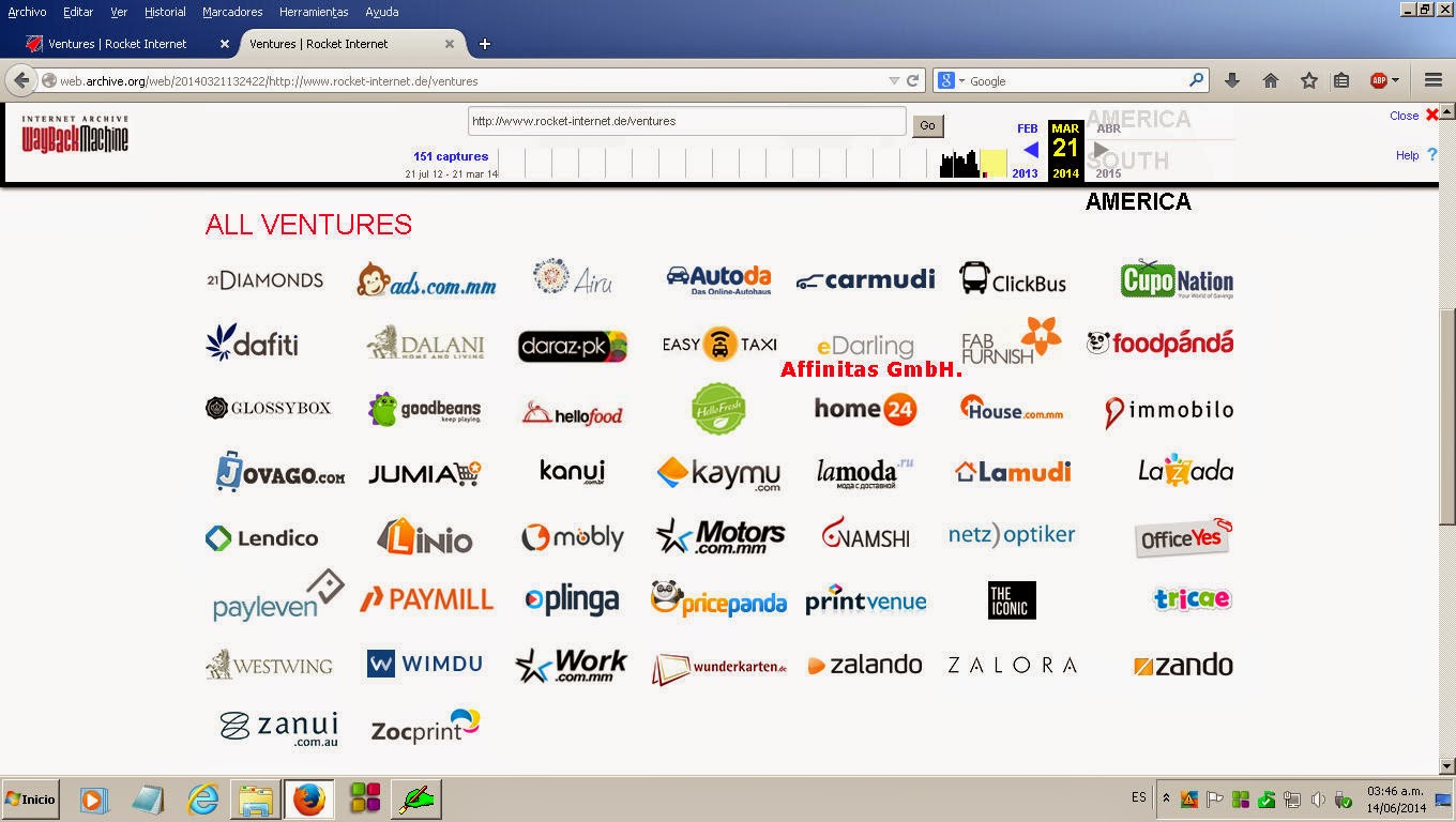 Breaking The Online Dating Sound Barrier Rocket Internet Removed Zalando Affinitas And Others From All Ventures List