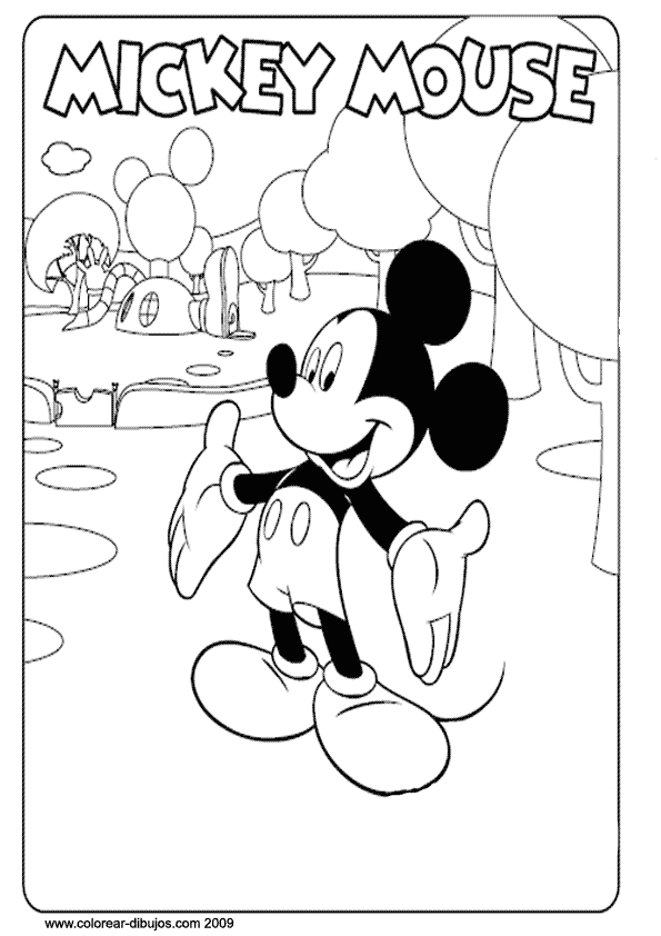 Featured image of post Mickey Para Colorear Pdf Mickey mouse es un personaje animado ficticio de la conocida compa a disney que tiene caracter sticas similares a un rat n