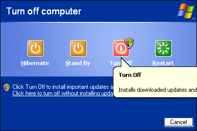 computer_science ms windows turn off computer