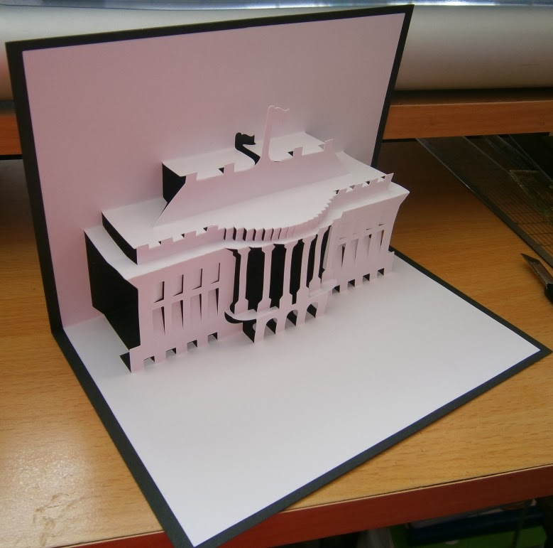 sbrb Andy's White house POP UP Card