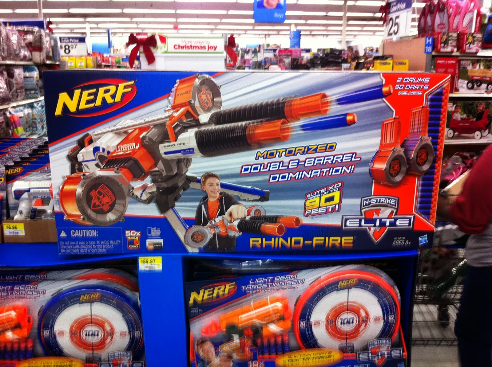 nerf rhino fire target
