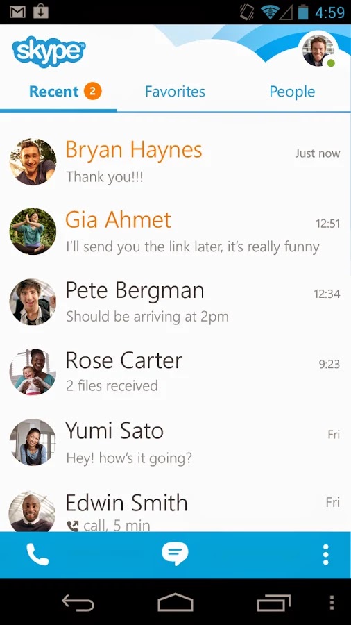 Skype - free IM & video calls v5.2.0.61097 Skype - free IM & video calls v5.2.0.61097