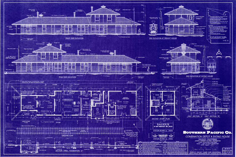 south coast railroad museum blueprints share depot architecture