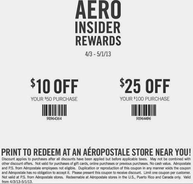 Aero online coupons