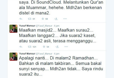 Ustadz Yusuf Mansyur Angkat Bicara Soal "Polusi Suara Qur'an"