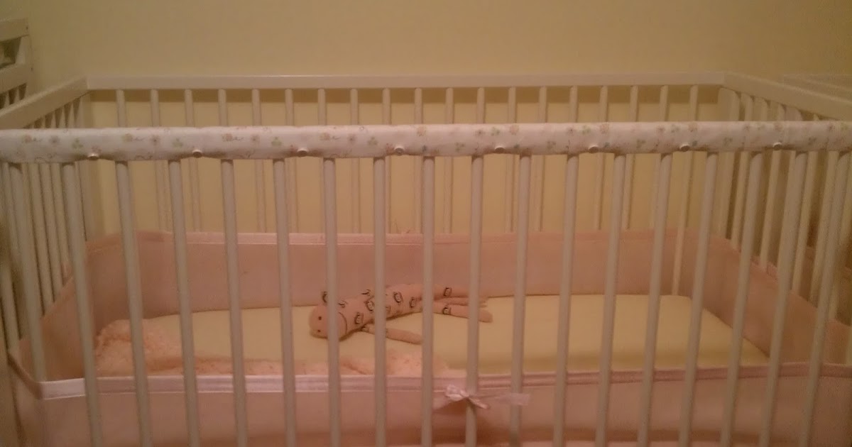 Four Dozen Prefolds Super Simple Crib Rail Teething Guard Tutorial