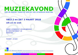 Affiche muziekavond 2018