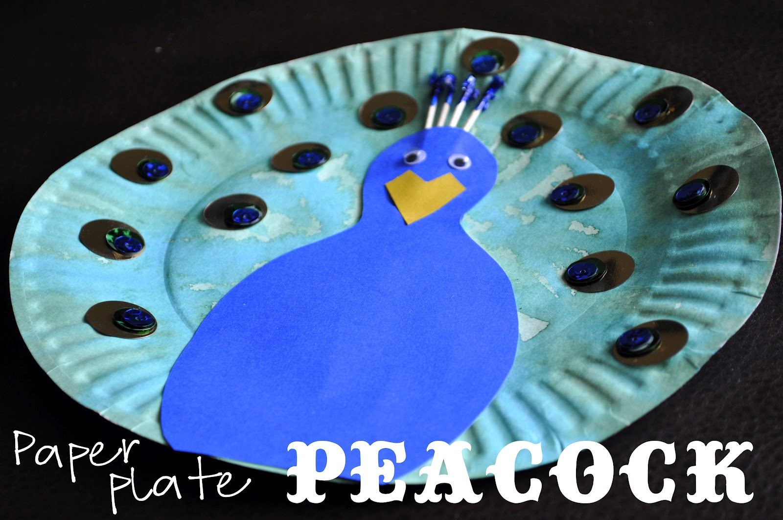 Paper Plate Peacock She's Crafty