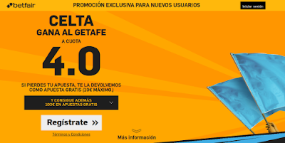 betfair Celta gana Getafe super cuota 4 Liga 2 octubre betfair Celta gana Getafe super cuota 4 Liga 2 octubre