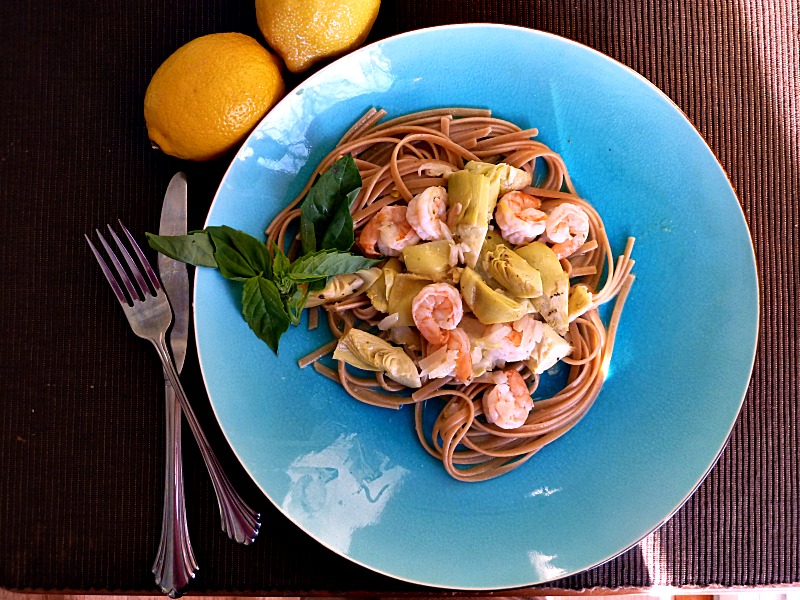 Baking and Cooking, A Tale of Two Loves Lemony Shrimp with Artichoke