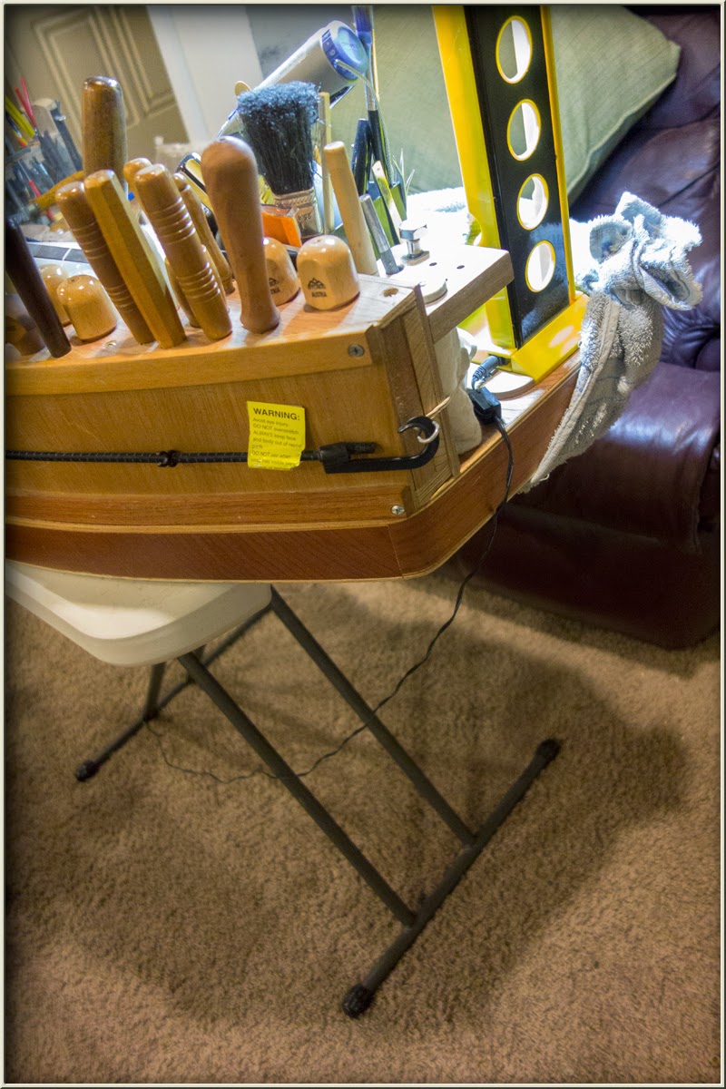 Whimsical Wood Carving Work Station