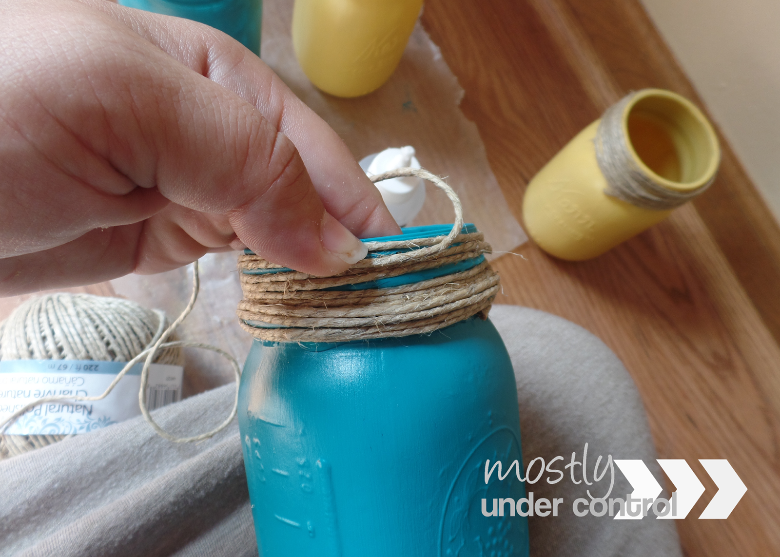 Painting glass with chalk paint Mostly Under Control
