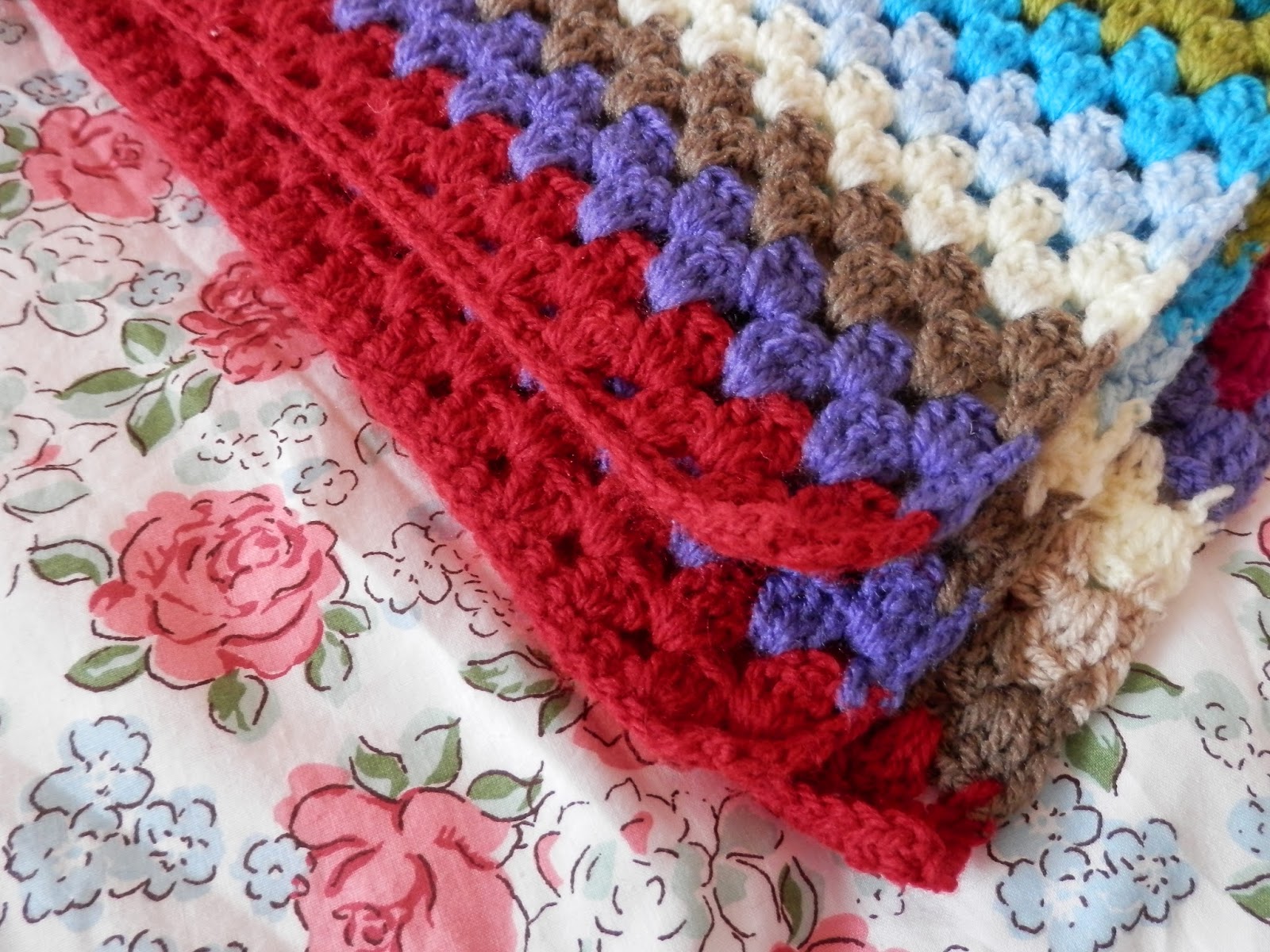 Second Hand Susie Granny Stripe Crochet Blanket, Attic 24 Style.