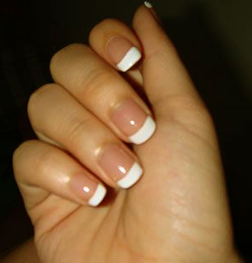 latest french nails design